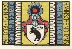 Német Birodalom / Weimari Köztársaság / Carlow 1921. 25Pf + 50Pf + 75Pf 3klf db, teljes sor T:I