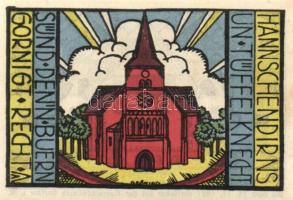 Német Birodalom / Weimari Köztársaság / Carlow 1921. 25Pf + 50Pf + 75Pf 3klf db, teljes sor T:I