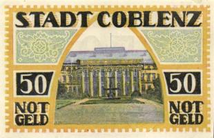 Német Birodalom / Weimari Köztársaság / Coblenz 1921. 25Pf + 50Pf(3x)4klf db, teljes sor T:I