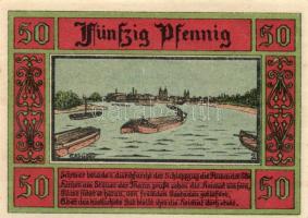 Német Birodalom / Weimari Köztársaság / Aken 1921. 25Pf + 50Pf(4x) + 75Pf 6klf db, teljes sor T:I