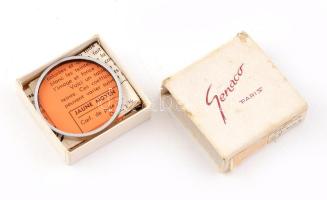 Genaco narancssárga színszűrő eredeti dobozában 41,5 mm