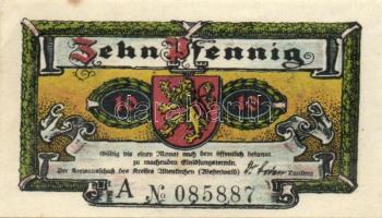 Német Birodalom / Weimari Köztársaság / Altenkirchen 1921. 10Pf + 25Pf + 50Pf 3klf db, teljes sor T:...