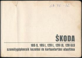 cca 1980 Skoda személygépkocsi kezelési, használati utasítása 62p