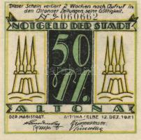 Német Birodalom / Weimari Köztársaság / Altona 1921. 25Pf(2x) + 50Pf(2x) + 75Pf(2x) 6klf db, teljes ...