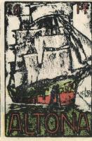 Német Birodalom / Weimari Köztársaság / Altona 1921. 20Pf + 30Pf + 40Pf + 60Pf + 70Pf + 80Pf összesen 6klf db, teljes sor T:I