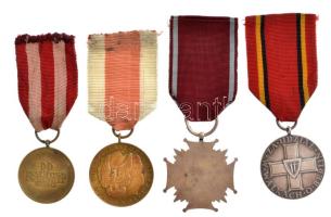 Lengyelország 4xklf kitüntetésből álló tétel, mindegyik szalagon, közte 1960. "Lengyel Népköztá...