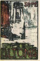 Német Birodalom / Weimari Köztársaság / Altona 1921. 20Pf + 30Pf + 40Pf + 60Pf + 70Pf + 80Pf összese...