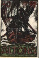 Német Birodalom / Weimari Köztársaság / Altona 1921. 20Pf + 30Pf + 40Pf + 60Pf + 70Pf + 80Pf összese...