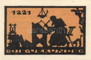 Német Birodalom / Weimari Köztársaság / Ansbach 1921. 25Pf(7x) + 75Pf(7x) összesen 14klf db, teljes ...