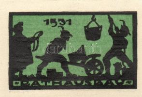 Német Birodalom / Weimari Köztársaság / Ansbach 1921. 25Pf(7x) + 75Pf(7x) összesen 14klf db, teljes ...