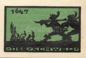 Német Birodalom / Weimari Köztársaság / Ansbach 1921. 25Pf(7x) + 75Pf(7x) összesen 14klf db, teljes ...