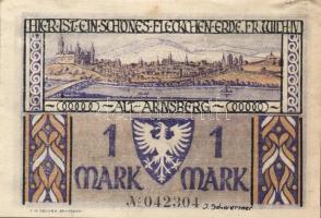 Német Birodalom / Weimari Köztársaság / Arnsberg 1921. 50Pf + 1M + 2M 3klf db, teljes sor T:I