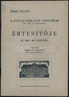 1936 A Gyulai róm. kat. gimnázium értesítője