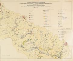 1942 Ruténföld gazdasággeológiai térképe. Összeáll.: Dr. Lóczy Lajos. M. kir. honvéd térképészeti intézet, 61,5x53 cm