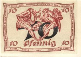 Német Birodalom / Weimari Köztársaság / Arnstadt 1921. 10Pf(6x) 6klf db, teljes sor T:I