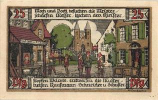 Német Birodalom / Weimari Köztársaság / Ballenstedt 1921. 25Pf + 30Pf(5Pf(2x)+10Pf(2x)) + 50Pf(2x) +...