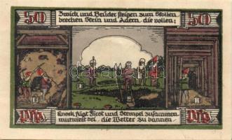 Német Birodalom / Weimari Köztársaság / Ballenstedt 1921. 25Pf + 30Pf(5Pf(2x)+10Pf(2x)) + 50Pf(2x) +...