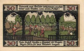 Német Birodalom / Weimari Köztársaság / Ballenstedt 1921. 25Pf + 30Pf(5Pf(2x)+10Pf(2x)) + 50Pf(2x) +...