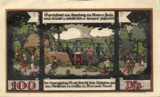 Német Birodalom / Weimari Köztársaság / Ballenstedt 1921. 25Pf + 30Pf(5Pf(2x)+10Pf(2x)) + 50Pf(2x) +...