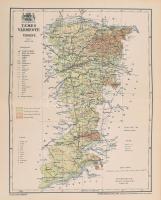 1897 Temes vármegye térképe, tervezte: Gönczy Pál, kiadja: Posner Károly Lajos és Fia, 30×23,5 cm