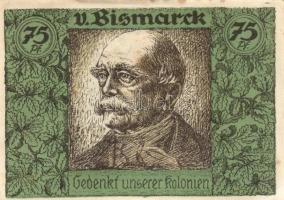 Német Birodalom / Weimari Köztársaság / Berlin 1921. 75Pf(6x) 6klf db, teljes sor T:I