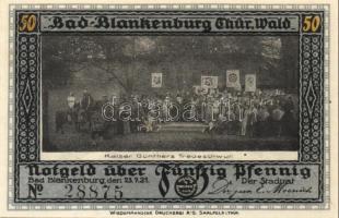 Német Birodalom / Weimari Köztársaság / Blankenburg 1921. 50Pf(5x) 5klf db, teljes sor T:I