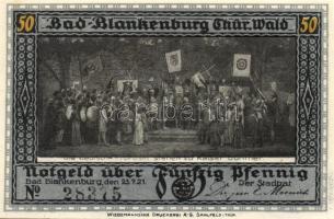 Német Birodalom / Weimari Köztársaság / Blankenburg 1921. 50Pf(5x) 5klf db, teljes sor T:I