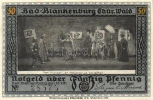 Német Birodalom / Weimari Köztársaság / Blankenburg 1921. 50Pf(5x) 5klf db, teljes sor T:I