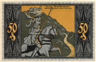 Német Birodalom / Weimari Köztársaság / Blankenburg 1921. 50Pf(5x) 5klf db, teljes sor T:I