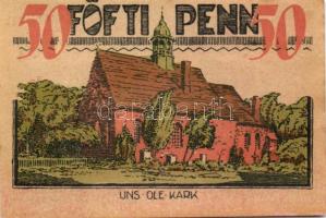 Német Birodalom / Weimari Köztársaság / Bredstedt 1921. 50Pf + 75Pf + 1M 3klf db, teljes sor T:I