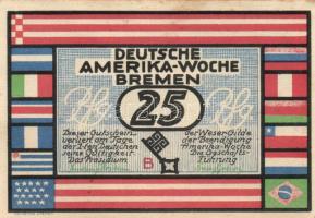 Német Birodalom / Weimari Köztársaság / Bremen 1923. 25Pf(2x) + 50Pf(2x) + 75Pf(2x) + 100Pf(2x) összesen 8klf db, teljes sor T:I