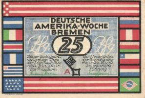 Német Birodalom / Weimari Köztársaság / Bremen 1923. 25Pf(2x) + 50Pf(2x) + 75Pf(2x) + 100Pf(2x) össz...