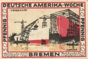 Német Birodalom / Weimari Köztársaság / Bremen 1923. 25Pf(2x) + 50Pf(2x) + 75Pf(2x) + 100Pf(2x) össz...