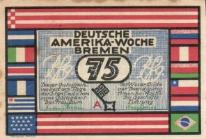 Német Birodalom / Weimari Köztársaság / Bremen 1923. 25Pf(2x) + 50Pf(2x) + 75Pf(2x) + 100Pf(2x) össz...