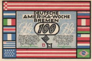 Német Birodalom / Weimari Köztársaság / Bremen 1923. 25Pf(2x) + 50Pf(2x) + 75Pf(2x) + 100Pf(2x) össz...