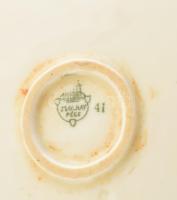 3 db Zsolnay tálaló, matricás porcelán, jelzett, kopott, d: 30-38cm