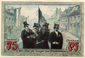 Német Birodalom / Weimari Köztársaság / Finsterwalde 1921. 25Pf + 50Pf + 75Pf 3klf db, teljes sor T:...