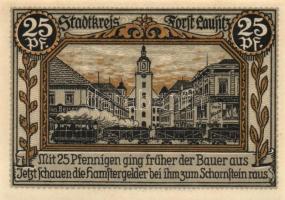 Német Birodalom / Weimari Köztársaság / Forst 1921. 10Pf + 20Pf + 25Pf + 50Pf 4klf db, teljes sor T:...