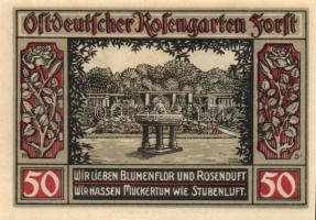 Német Birodalom / Weimari Köztársaság / Forst 1921. 10Pf + 20Pf + 25Pf + 50Pf 4klf db, teljes sor T:...