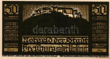 Német Birodalom / Weimari Köztársaság / Freyburg 1921. 50Pf(5x) 5klf db, teljes sor T:I