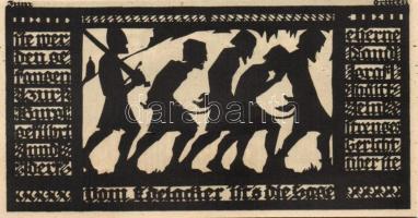 Német Birodalom / Weimari Köztársaság / Freyburg 1921. 50Pf(5x) 5klf db, teljes sor T:I