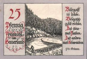 Német Birodalom / Weimari Köztársaság / Freienohl D.N. 25Pf(4x) + 50Pf(4x) + 75Pf(4x) + 1M(4x) össze...