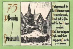 Német Birodalom / Weimari Köztársaság / Freienohl D.N. 25Pf(4x) + 50Pf(4x) + 75Pf(4x) + 1M(4x) össze...