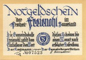 Német Birodalom / Weimari Köztársaság / Freienohl D.N. 25Pf(4x) + 50Pf(4x) + 75Pf(4x) + 1M(4x) össze...