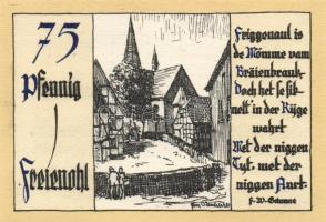 Német Birodalom / Weimari Köztársaság / Freienohl D.N. 25Pf(4x) + 50Pf(4x) + 75Pf(4x) + 1M(4x) össze...