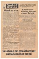 1956 A Szabad Ifjúság forradalmi különkiadása, röplapja, 1956. okt. 23., kétoldalas, kis lapszéli szakadásokkal, 47x31,5 cm