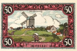 Német Birodalom / Weimari Köztársaság / Friesack 1921. 25Pf(3x) + 50Pf(3x) + 75Pf(3x) összesen 9klf ...