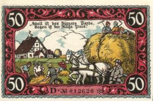 Német Birodalom / Weimari Köztársaság / Friesack 1921. 25Pf(3x) + 50Pf(3x) + 75Pf(3x) összesen 9klf ...