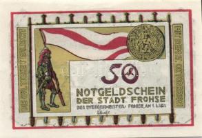 Német Birodalom / Weimari Köztársaság / Frose 1921. 25Pf + 50Pf + 75Pf 3klf db, teljes sor T:I