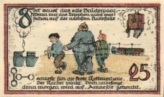 Német Birodalom / Weimari Köztársaság / Gatersleben 1921. 25Pf + 50Pf(4x) + 75Pf 6klf db, teljes sor...